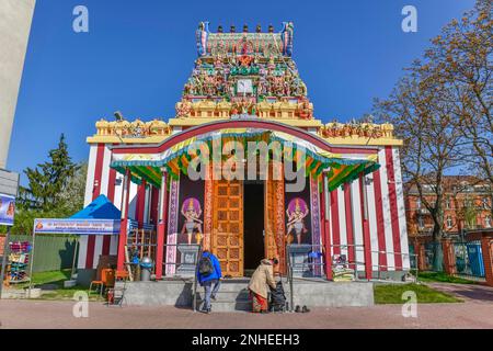 Hindustani Sri Mayurapathy Murugan Temple, Blaschkoallee, Britz, Neukoelln, Berlin, Germany Stock Photo