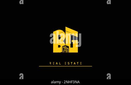 Real Estate letters Initials Monogram logo BG , GB Stock Vector