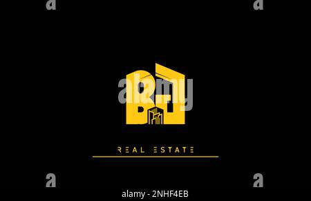 Real Estate letters Initials Monogram logo BJ , JB Stock Vector