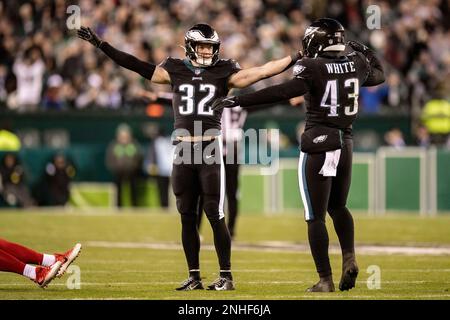 Philadelphia Eagles' Reed Blankenship plays during an NFL football game,  Sunday, Jan. 8, 2023, in Philadelphia. (AP Photo/Matt Slocum Stock Photo -  Alamy