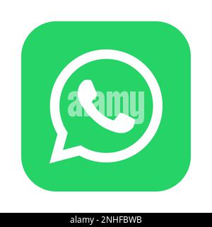 WattsApp instant messaging app icon. Square shape vector illustration. Stock Vector