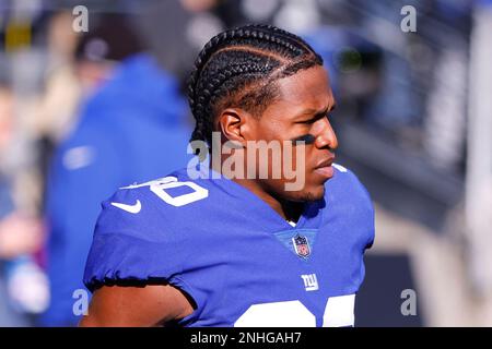 EAST RUTHERFORD, NJ - JANUARY 01: New York Giants cornerback