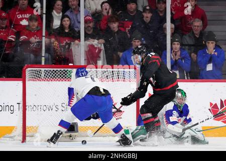 Halifax, Monday, Jan. 2, 2023.CORRECTS SLOVAKIA GOALTENDER TO ADAM ...