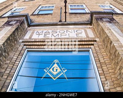 Masonic Temple in logan WV USA 2023 Stock Photo