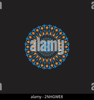 swirl colorful motion objects rotate symbol decor vector Stock Vector