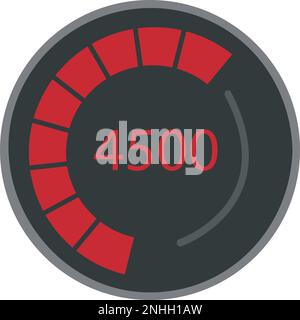 Car dashboard icon cartoon vector. Auto engine Stock Vector