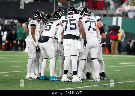 EAST RUTHERFORD, NJ - DECEMBER 22: Jacksonville Jaguars guard Brandon  Scherff (68) during the National Football League game between the New York  Jets and the Jacksonville Jaguars on December 22, 2022 at