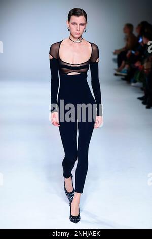 NENSI DOJAKA Autumn-Winter 2023-2024 Runway during London Fashion Week on February 2023 - London; UK 19/02/2023 Stock Photo