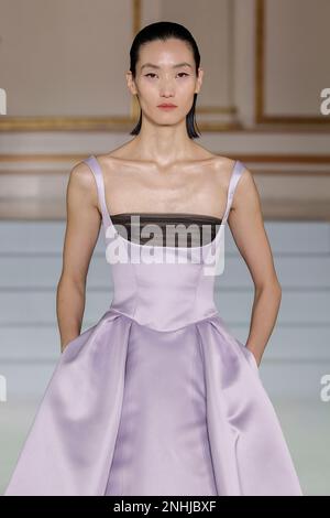 New York, Vereinigte Staaten. 13th Feb, 2023. CAROLINA HERRERA Fall-Winter 2023-2024 Runway during New York Fashion Week on February 2023 - New York; USA 13/02/2023 Credit: dpa/Alamy Live News Stock Photo