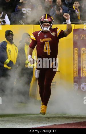 December 18 2022: Washington Commanders defensive tackle Daniel Wise (92)  prior to the NFL game between the New York Giants and the Washington  Commanders in Landover, MD. Reggie Hildred/CSM/Sipa USA(Credit Image: ©