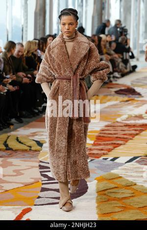 New York, Vereinigte Staaten. 12th Feb, 2023. ULLA JOHNSON Fall-Winter 2023-2024 Runway during New York Fashion Week on February 2023 - New York; USA 12/02/2023 Credit: dpa/Alamy Live News Stock Photo