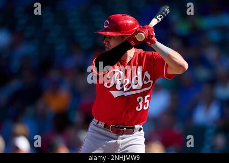 Cincinnati Reds' Alejo Lopez (35) plays during a baseball game
