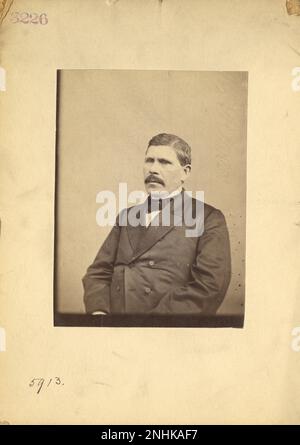 Col. Durbin Ward, 17th Ohio Volunteers 19th Century Mathew Brady, Quartermaster, and Other Civil War Photographs Stock Photo