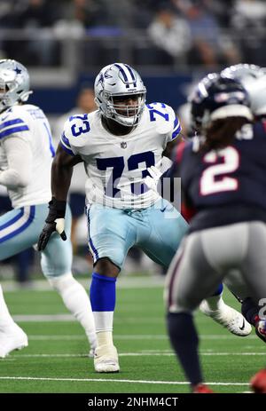 Dallas Cowboys center Tyler Biadasz (63) is seen after an NFL football game  against the Houston Texans, Sunday, Dec. 11, 2022, in Arlington, Texas.  Dallas won 27-23. (AP Photo/Brandon Wade Stock Photo - Alamy