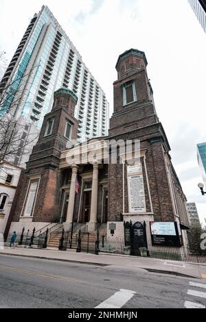 Downtown Presbyterian Church designed by William Strickland, Nashville, Tennessee Stock Photo