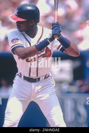 Tampa Bay Rays Infielder Fred McGriff sets for play in an MLB game in St.  Petersburgh Fl. (Al Messerschmidt via AP Stock Photo - Alamy