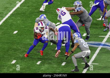 DETROIT, MI - NOVEMBER 24: Buffalo Bills WR Gabe Davis (13) before the game  between Buffalo Bills and Detroit Lions on November 24, 2022 in Detroit, MI  (Photo by Allan Dranberg/CSM Stock Photo - Alamy