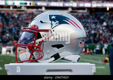 November 20, 2022: New England Patriots safety Kyle Dugger (23) tackles New  York Jets running back Michael Carter (32) during the second half in  Foxborough, Massachusetts. Eric Canha/CSM/Sipa USA(Credit Image: © Eric