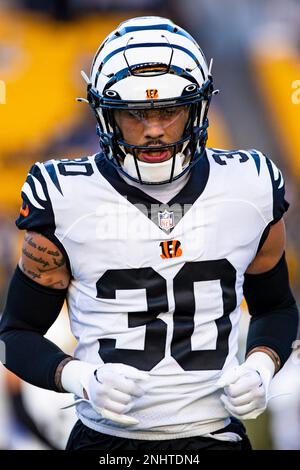 November 20, 2022, Pittsburgh, Pennsylvania, USA: November 20th, 2022  Cincinnati Bengals punter Drue Chrisman (4) during Pittsburgh Steelers vs  Cincinnati Bengals in Pittsburgh, PA. Jake Mysliwczyk/BMR (Credit Image: ©  Jake Mysliwczyk/BMR via