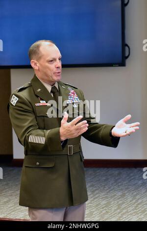 Brig. Gen. Michael C. McCurry and his wife Sadie receive an update from ...