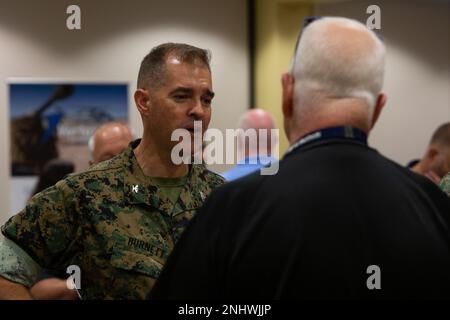 U.S. Marine Corps Col. Garth W. Burnett, commanding officer of Marine ...