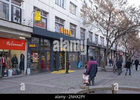 Sofia, Pirotska shopping street, Bulgaria Stock Photo - Alamy