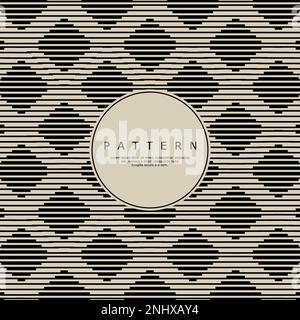 Luxury stripe square line abstract pattern design. Elegance box line pattern. Stock Vector