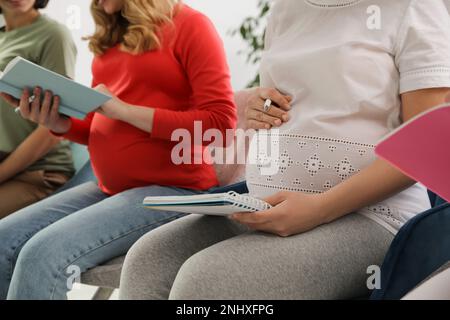 Premium Photo  Group of pregnant women at courses for expectant