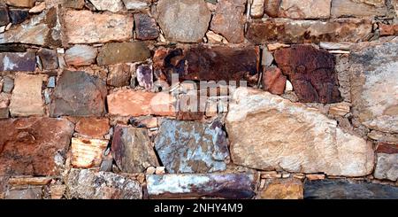 Natural Stone Wall Textured Background Stock Photo