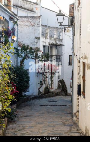 street view of the beautiful village of jimena de libar, andalucia spain Stock Photo