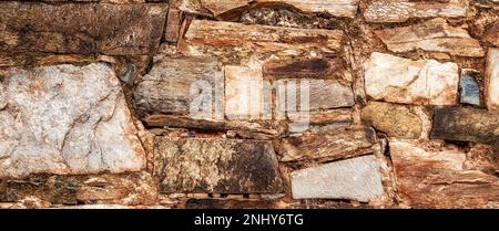 Natural Stone Wall Textured Background Stock Photo