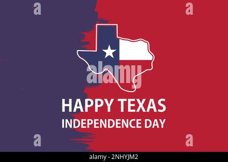 Texas Independence Day banner. Holiday celebration on March 2. Vector ...