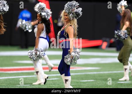 ATLANTA, GA - NOVEMBER 06: Falcons cheerleaders in their Salute To