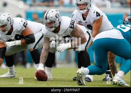 JACKSONVILLE, FL - NOVEMBER 06: Las Vegas Raiders defensive end