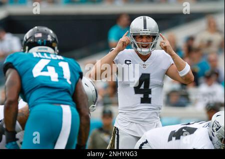 JACKSONVILLE, FL - NOVEMBER 06: Las Vegas Raiders cornerback Rock