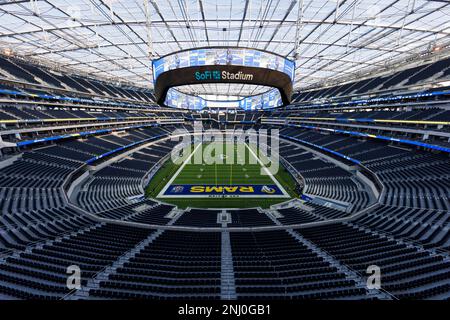 INGLEWOOD, CA - OCTOBER 30: General view of the interior of SoFi