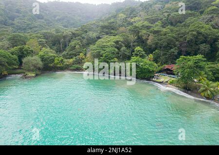 View of a small bay near Capurgana, Colombia Stock Photo