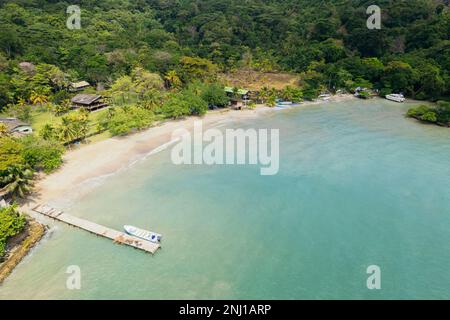 Beaches and the blue sea of Capurganá Chocó, Colombia Stock Photo