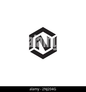 Letter N or CNC logo or icon design Stock Vector