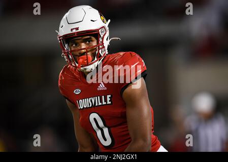 LOUISVILLE, KY - OCTOBER 22: Louisville WR Tyler Hudson (0) during