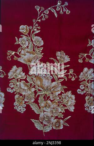 Traditional Embroideries of India. Embroidery in India has come a long way. As fashion trends changed with time, Indian Embroidery adapted to the new climate and managed to remain elegant and sophisticated. While each embroidery technique possesses its speciality, one thing is for certain, each one of them makes a serious style statement. Embroidery in India includes dozens of embroidery styles that vary by region and clothing styles. Designs in Indian embroidery are formed on the basis of the texture and the design of the fabric and the stitch. Stock Photo