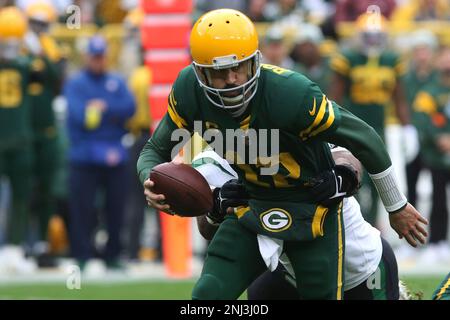 GREEN BAY, WI - OCTOBER 16: Green Bay Packers quarterback Aaron