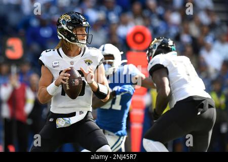 INDIANAPOLIS, IN - OCTOBER 16: Jacksonville Jaguars Quarterback