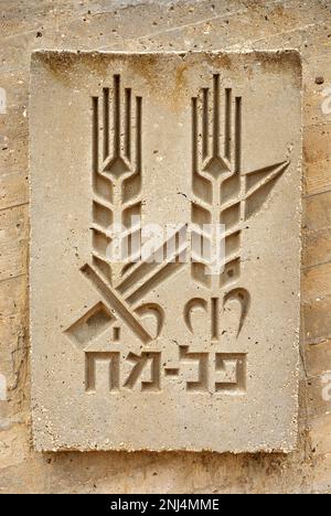 Badge of the Palmach unit, Israel Stock Photo