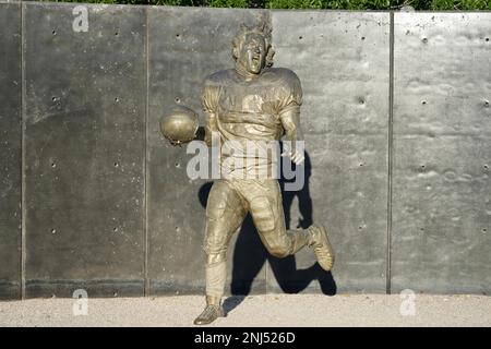 A general overall view of memorial statue of Arizona Cardinals