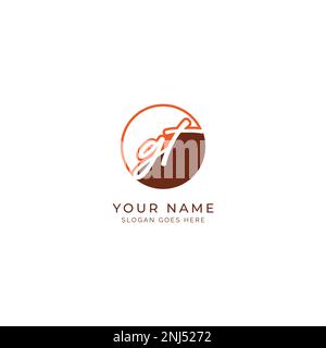 G, T, GT Initial letter handwritten and signature vector image template in round shape logo Stock Vector
