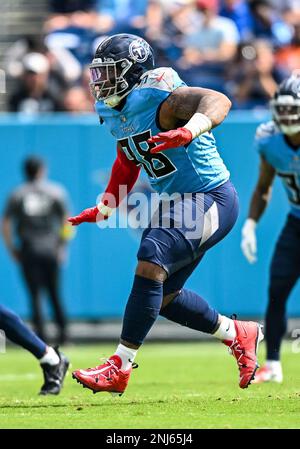 Los Angeles Chargers defensive tackle Jerry Tillery reacts during the first  half of an NFL football game against the Las Vegas Raiders, Monday, Oct. 4,  2021, in Inglewood, Calif. (AP Photo/Marcio Jose