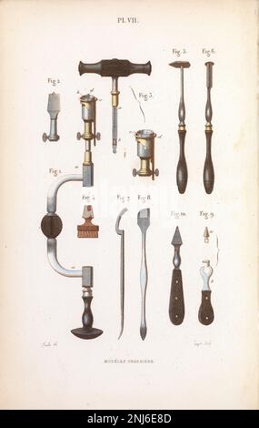 Victorian Surgical Instruments Ilustration Circa 1899 Stock Photo