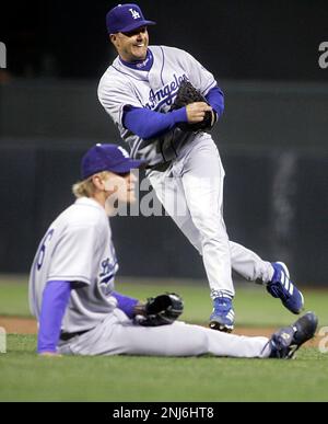 San Francisco Giant Jeff Kent rounds third, and 3rd base coach Sonny  Jackson in the 1st inning after hitting a 2 run homerun giving the Giants a  2-0 lead in the Giants/Astros