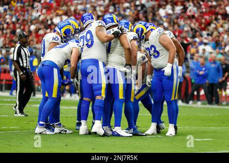 PHOENIX, AZ - SEPTEMBER 25: Arizona Cardinals offensive unit in a